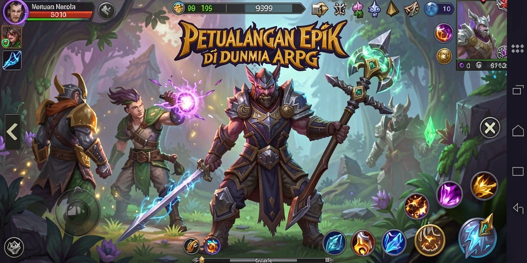 Tampilan gameplay 9399 yang mendebarkan di dunia ARPG.