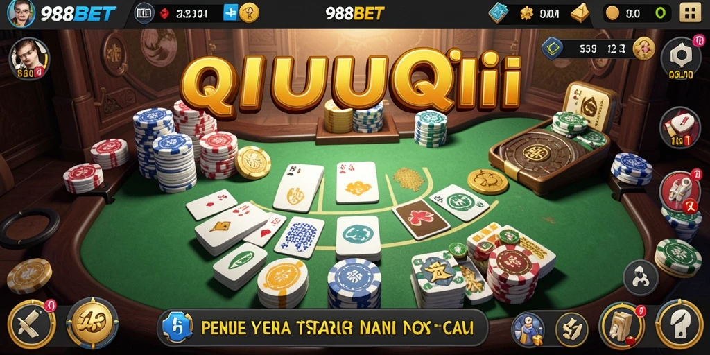 Tampilan gameplay QiuQiu yang seru dan menantang.