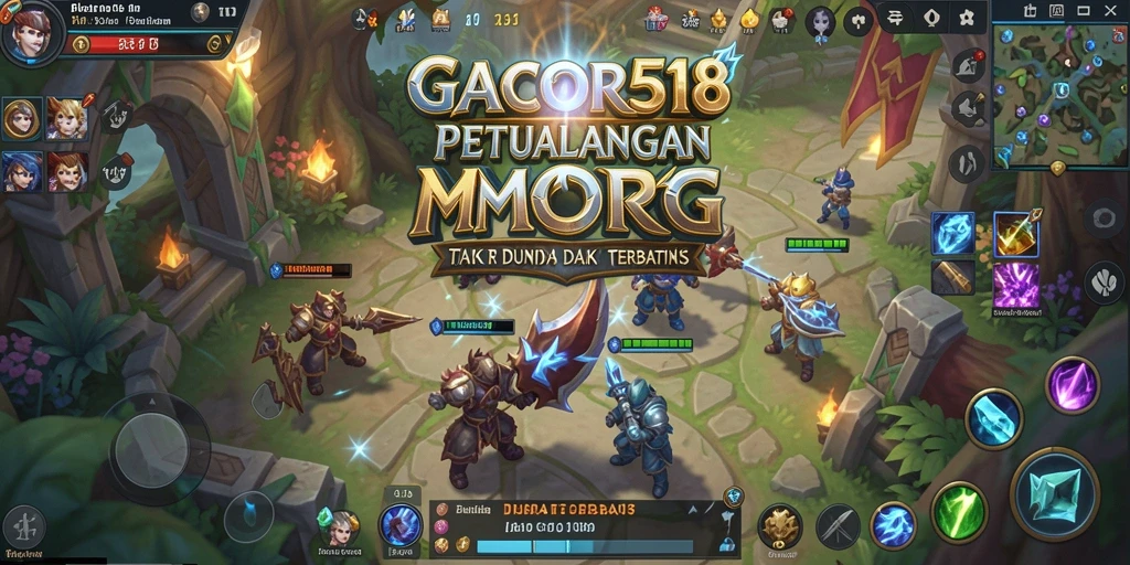 Screenshot gameplay GACOR518 menampilkan pertarungan seru antara karakter pemain.