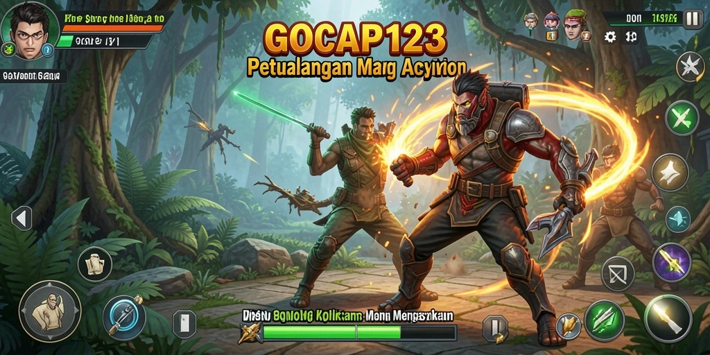 Tampilan gameplay GOCAP123 yang seru dan penuh aksi.
