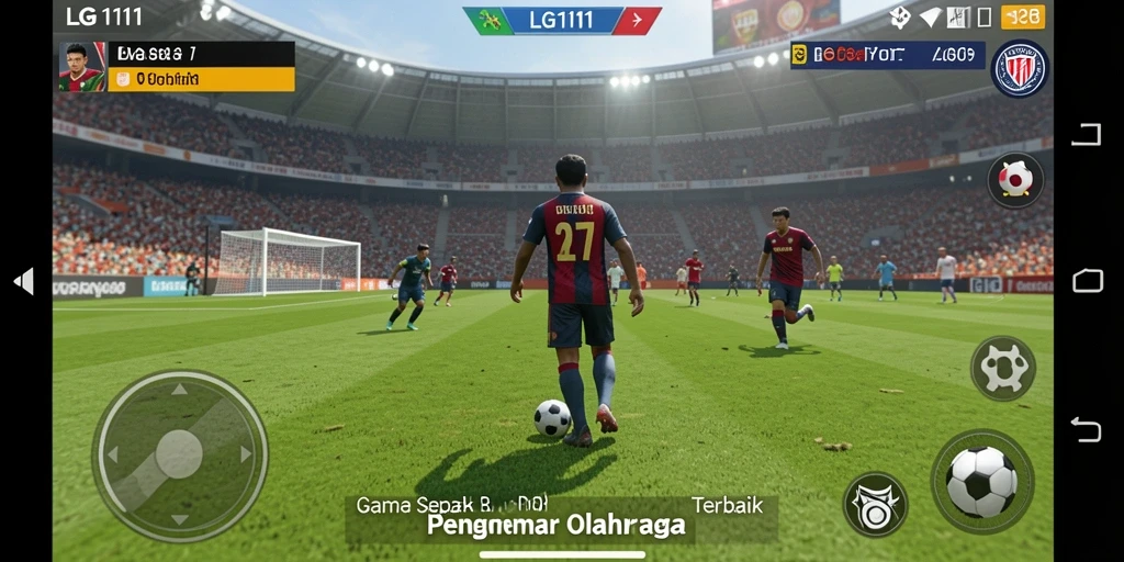 Tampilan seru game LG111 dengan gameplay sepak bola yang menegangkan.
