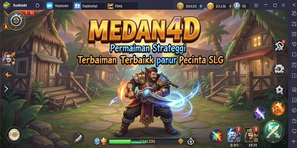 Screenshot dari gameplay MEDAN4D menampilkan strategi membangun kekuatan.