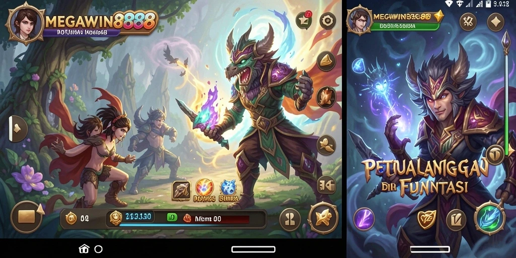 Tampilan gameplay seru dari MEGAWIN888 yang penuh petualangan.