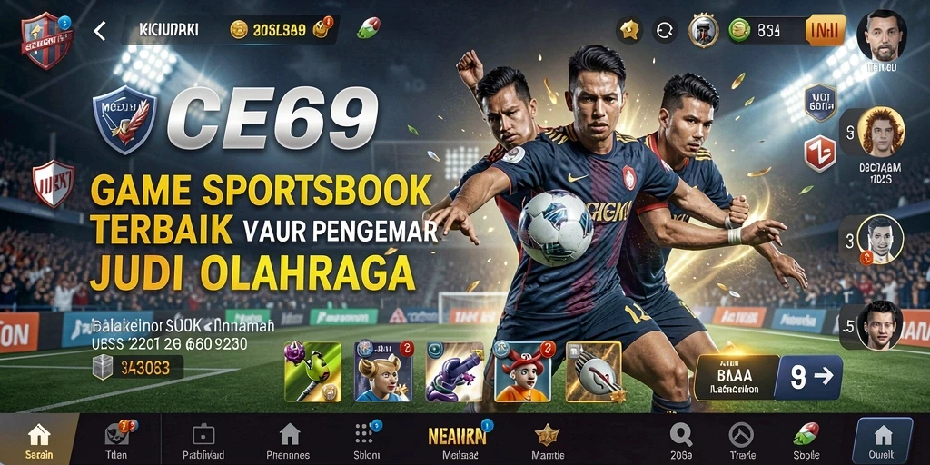 Gameplay OCE69 menampilkan taruhan olahraga secara real-time.