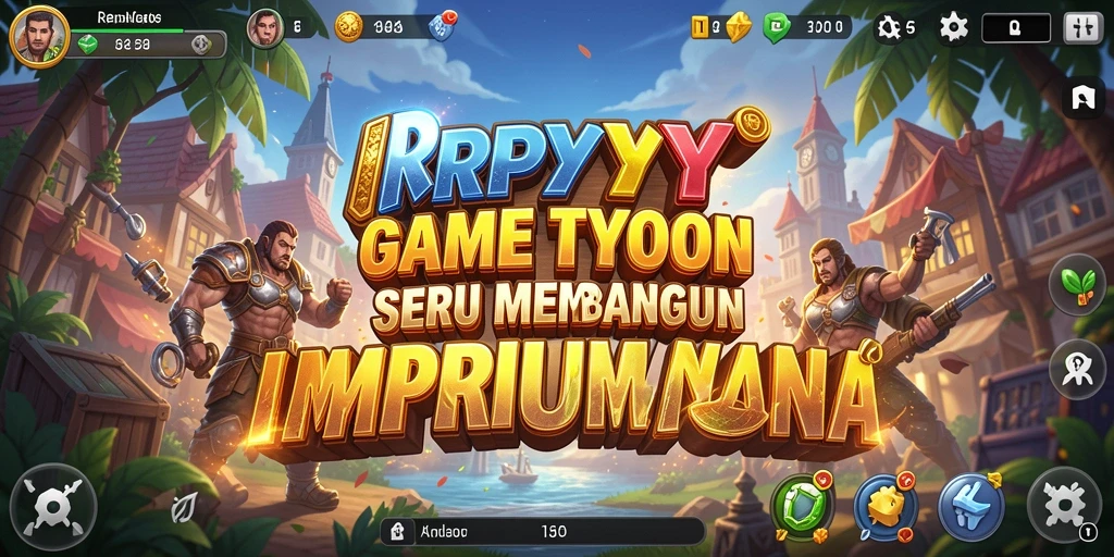 Tampilan gameplay RPYYY yang menarik saat membangun bisnis Tycoon.