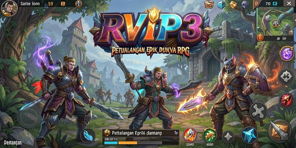 Gambaran visual dari gameplay RVIP3 yang menakjubkan dan penuh aksi.