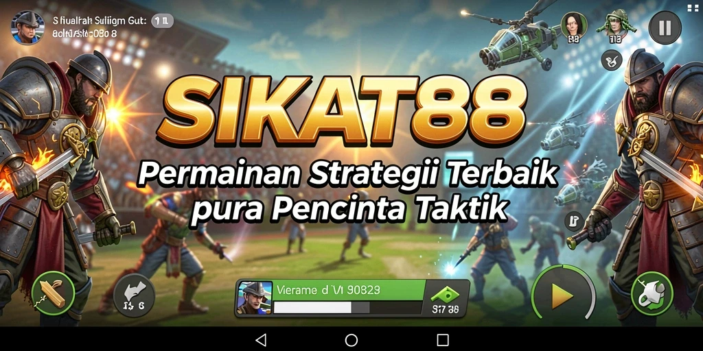 Tampilan gameplay SIKAT88 yang menegangkan dalam pertempuran strategi.