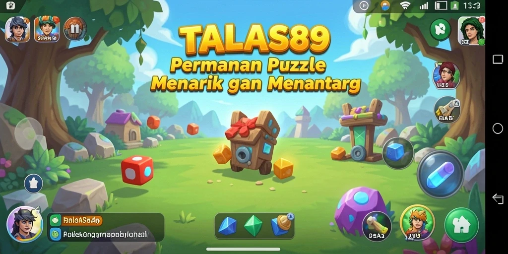 Tampilan gameplay menantang dari TALAS89 yang penuh warna.