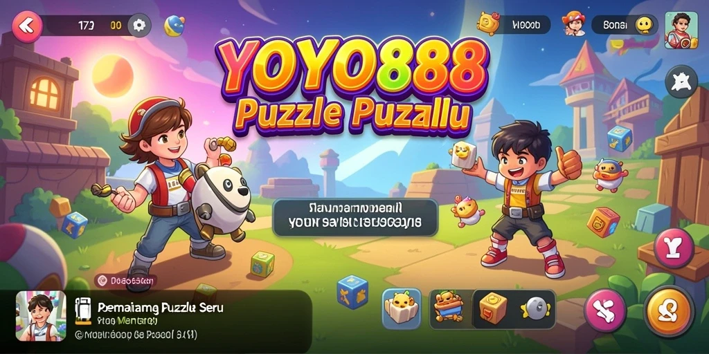 Tangkapan layar gameplay YOYO88 yang menampilkan tantangan puzzle.