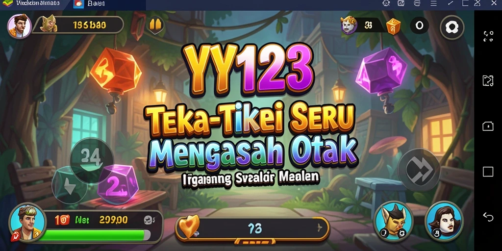 Screenshot gameplay YY123 yang menunjukkan berbagai teka-teki menarik.