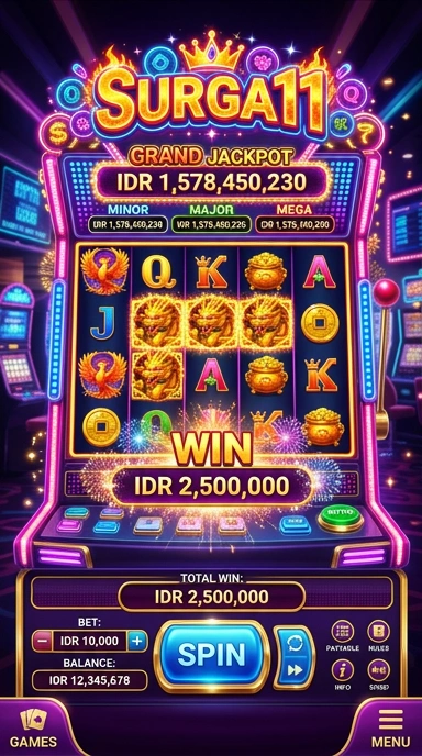 Tampilan antarmuka aplikasi surga11 yang menarik dan mudah digunakan.